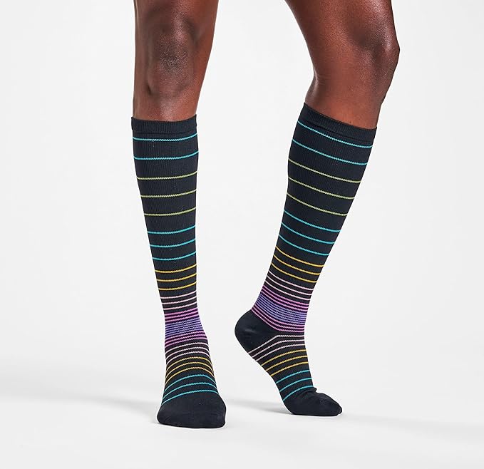 Nurse Mates Women's Calf Socks | 12-14 mmHg Compression | Superior Support & Comfort | 1 Pair