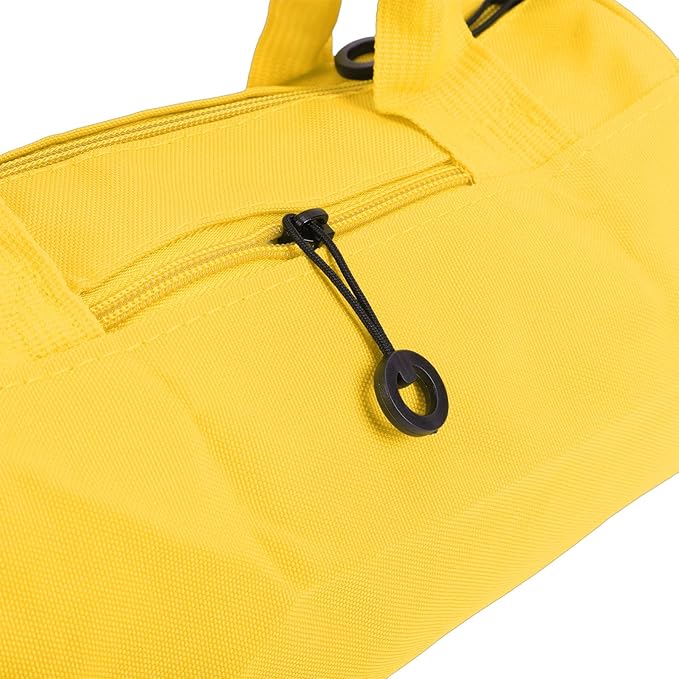 Greensen Compact Travel Bag, Oxford Fabric Gym Bag with Organized Storage, Lightweight and Versatile for Weekend Getaways and Daily Use (Yellow)