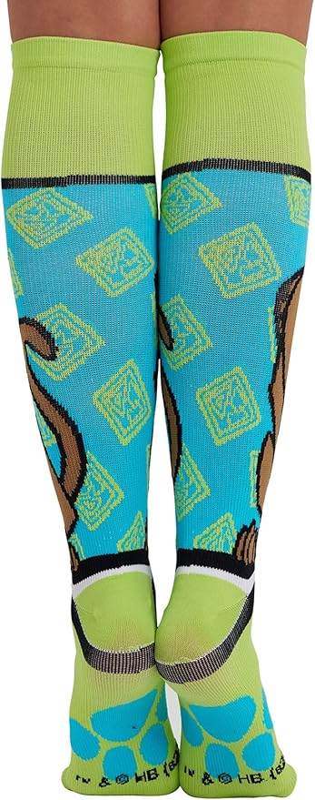 Cherokee Women's 10-15mmHg Compression Socks – Fun Print Knee Highs with Light Support, Soft Feel - PRINTSUPPORT