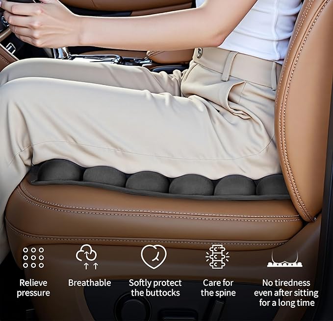 Upgrade Travel Seat Cushion for Airplane,Portable&Adjustable Air Seat Cushion,Coccyx Tailbone Pain Relief Chair Pad,Inflatable Cushion for Wheelchair, Travel,Driving,Office Work