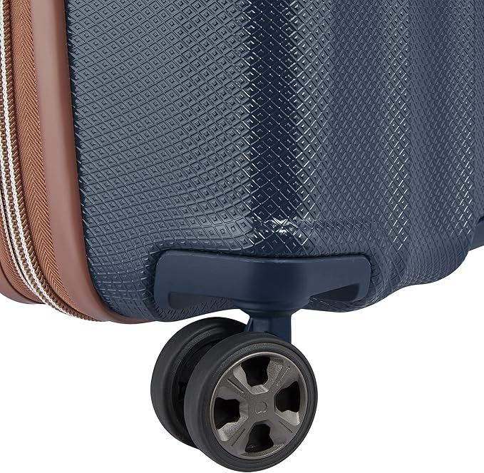 DELSEY PARIS Carrousel Hardside Expandable Luggage with Spinner Wheels, Navy, Carry-on 21 Inch
