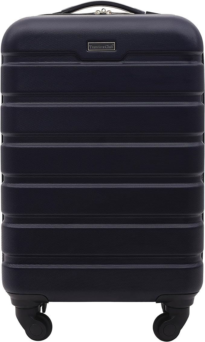 Travelers Club Harper Luggage, Blue, 22-Inch Carry-On