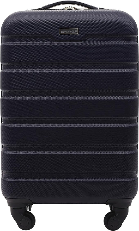 Travelers Club Harper Luggage, Blue, 22-Inch Carry-On