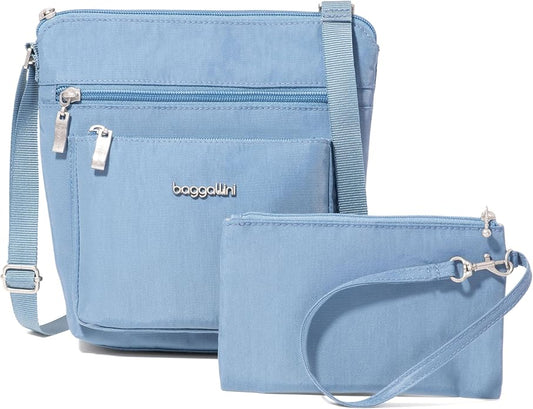 Baggallini Pocket Crossbody Bags for Women 8x8 Small Lightweight Durable Water-resistant Travel Purse W/Rfid