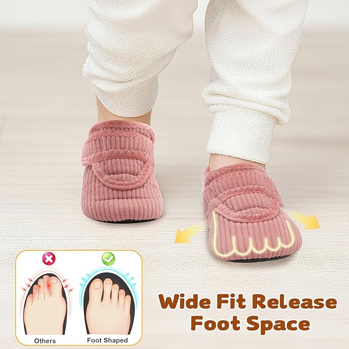 LeIsfIt Toddler Slippers Boys Girls House Shoes Soft Warm Kids House Slippers Slip on Cozy Bedroom Sock Shoes Non-slip Indoor Outdoor Slipper Shoe