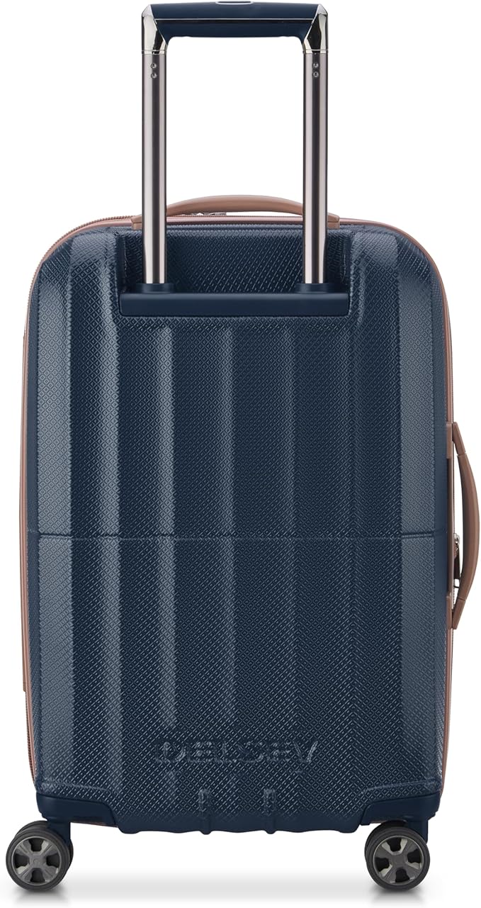 DELSEY PARIS Carrousel Hardside Expandable Luggage with Spinner Wheels, Navy, Carry-on 21 Inch