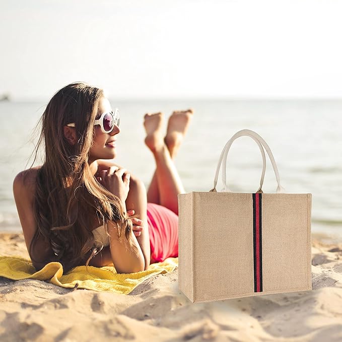 Hibala Woven Large Beach Bag Straw Beach Tote Handmade Weaving Shoulder Tassel Bag Handbag