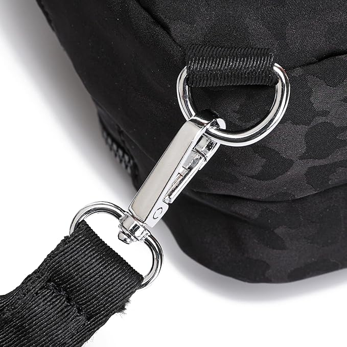 NEICOA Anti Theft Crossbody Bags for Women Small Nylon RFID Sling Bag Lightweight Travel Purse for Daily Casual Use(Leopard)