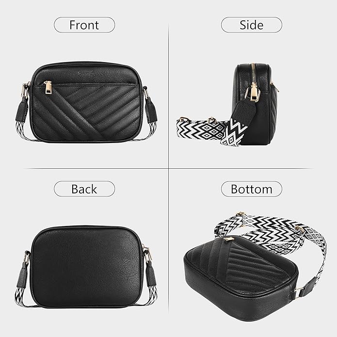TANTOMI Small Crossbody Bags for Women, Small Purses with Card Slots Phone Purse Wide Adjustable Strap