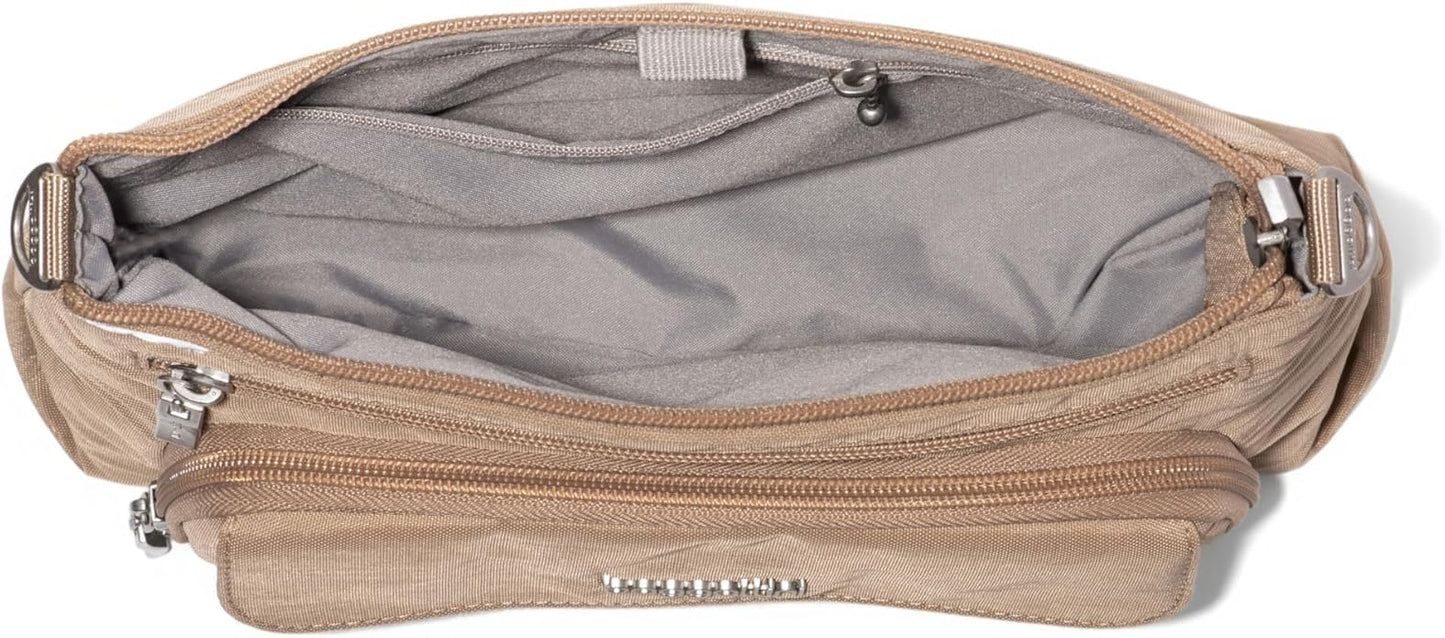Baggallini Original Everyday 11x7.5 Crossbody Bags Rfid Protected Lightweight Nylon Zippered Travel Purse