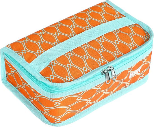 MIER Small Lunch Bag for Kids & Adults Compact Insulated Lunch Box Portable Thermal Mini Cooler for Work School Travel (Orange
