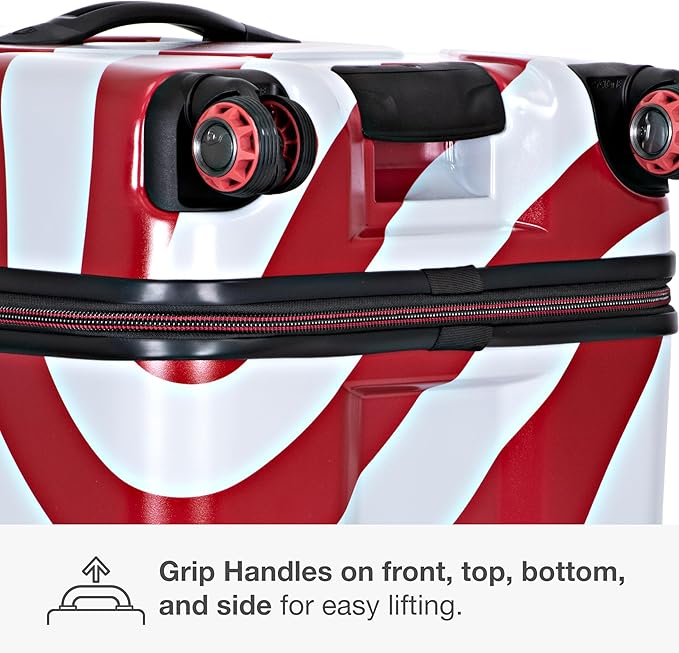 Traveler's Choice Maxporter II Polycarbonate Hardside Trunk with Spinner Wheels, American Flag, 31-Inch Trunk