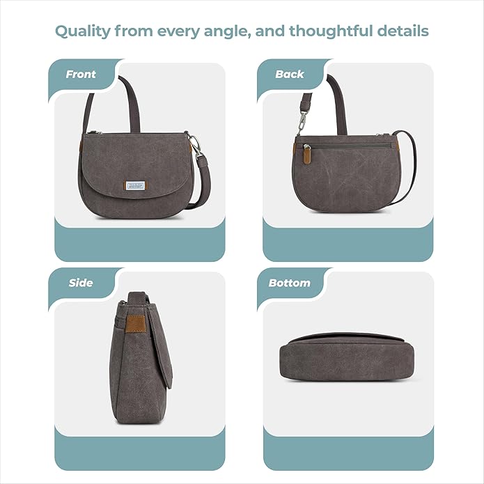 Travelon Anti-Theft Heritage Saddle Crossbody | Anti-Theft