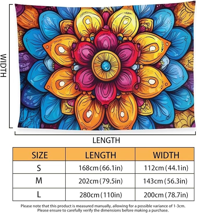 Colorful Mandala Flower Print Microfiber Beach Towel - 79x56 Inch Sand Free Quick Dry Towel for Travel, Swimming, Pool, Camping – Lightweight Fast Drying Towel Compact for Adults Size M