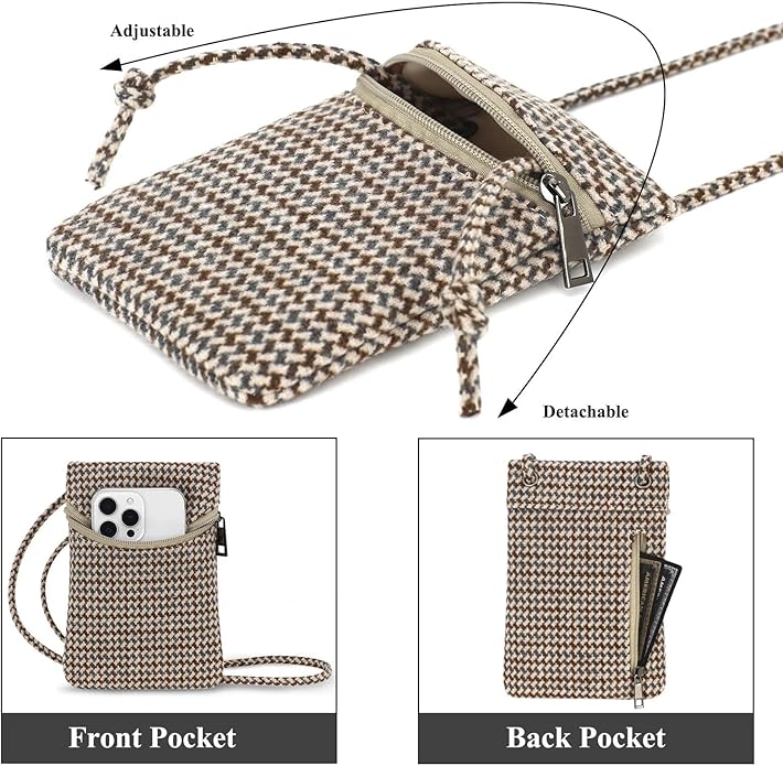 Small Crossbody Women Cell Phone Purse Wallet Bag With Shoulder Strap