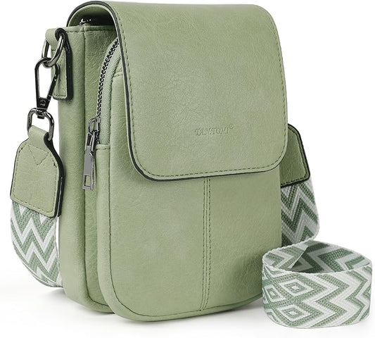 TANTOMI Small Crossbody Bags for Women, Small Purses with Card Slots Phone Purse Wide Adjustable Strap