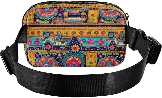 Mandala Ethnic Fanny Pack for Women Men Water Resistant Fashion Waist Packs with Adjustable Strap Belt Bag for Travel Workout Jogging Hiking 21220290