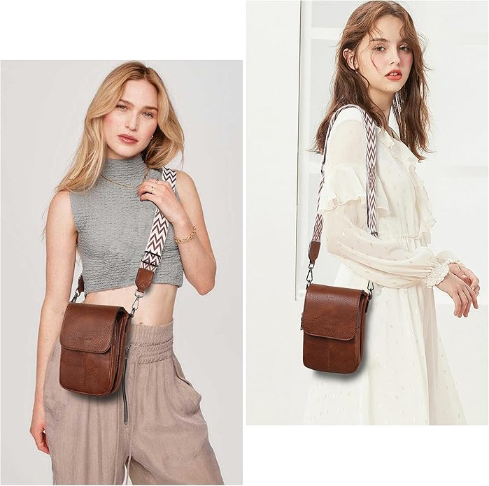 TANTOMI Small Crossbody Bags for Women, Small Purses with Card Slots Phone Purse Wide Adjustable Strap