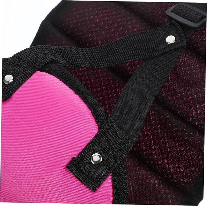 Airplane Footrest Hammock Portable Foot Rest for Air Travel Train Bus Comfortable Foot Support for Trips Accessory Rose Red