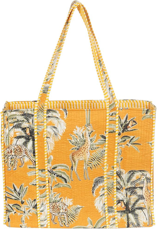Marubhumi Women Lightweight Travel Bag Purse Cotton Shoulder Tote Bag For Shopping Grocery & Beach Bag