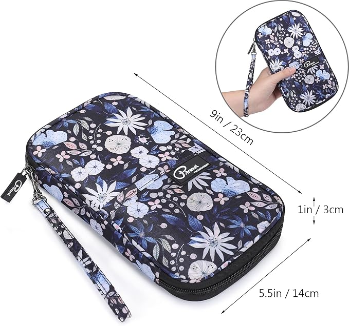 VanFn RFID Travel Passport Wallet, Family Passport Holder, Trip Document Organizer P.Travel Series