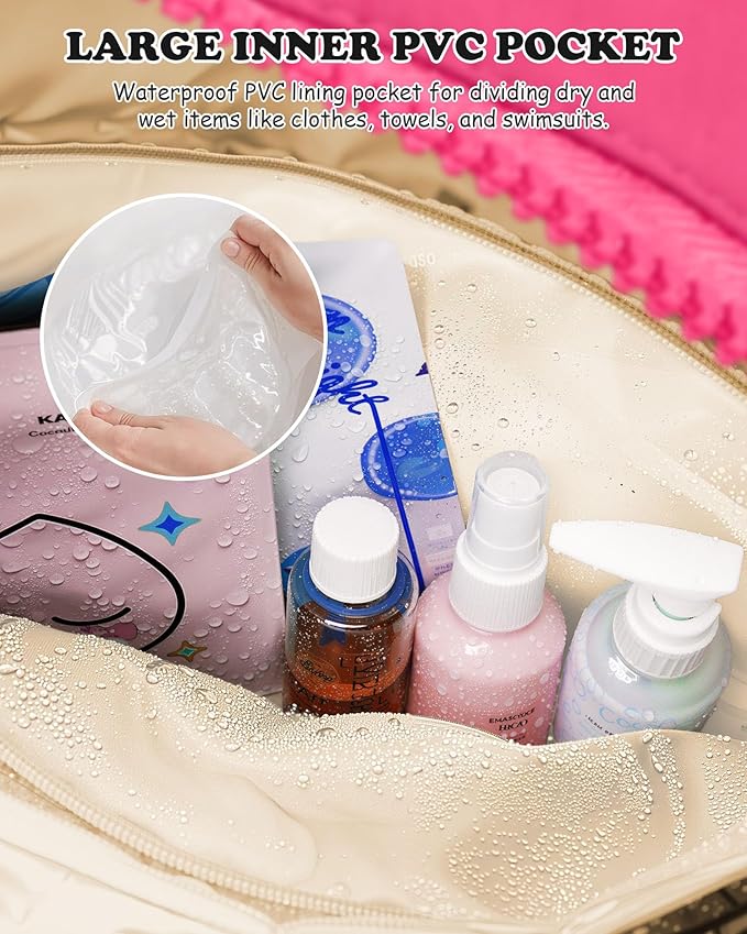 Girls Gifts 8-10-Dance Bag, Kid Weekender Bags，Teen Girl Gifts-Overnight Bag with Wet Pocket，Lightweight Travel Tote Personalized Cheer Bags with Makeup Pouch