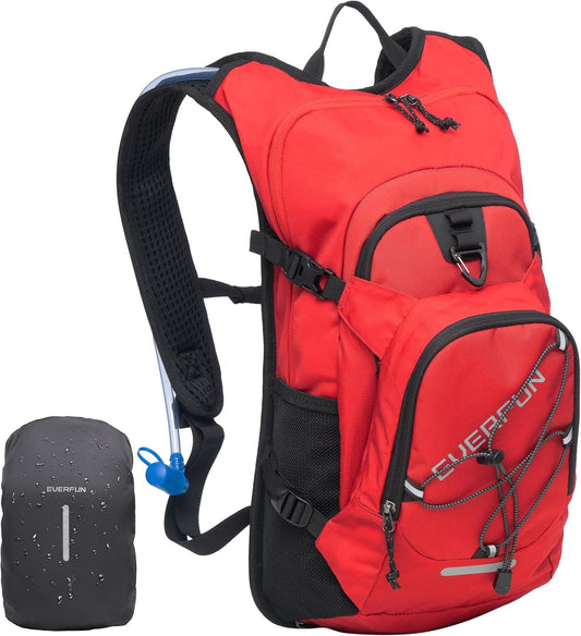 Everfun Hydration Backpack 18L with Water Bladder 2L/3L Hiking Water Backpack Women Men Hydration Pack Insulated Lightweight Day Hydropack with Storage for Hiking, Biking, Running, Festival