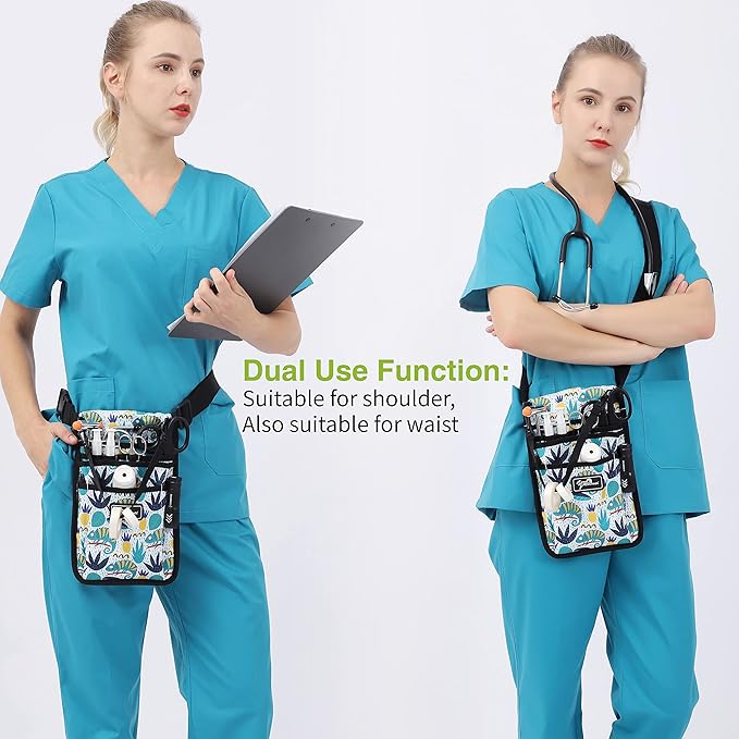 Nurse Fanny Pack for Work,Kit Practical Waist Bag for Nurses,Fanny Pack for Basics,Nurse Utility Belt Organizer Bag (M-Color24XY)