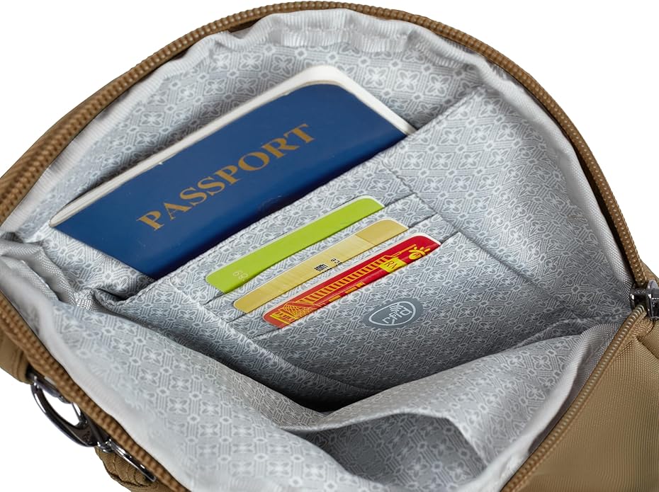 Travelon Anti-Theft Runways Slim Assymetric Crossbody