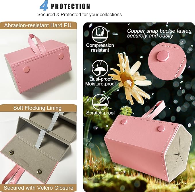 Longjet Sunglasses Organizer Travel Glasses Case 5 Slots Multiple Pairs Eyeglasses Storage Box Hanging Eyewear Holder