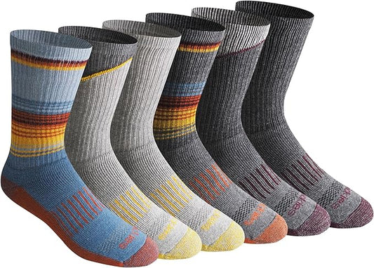 Dickies Men's Dri-Tech Original Moisture Control Crew Socks, Available in M-XXL (6, 12, 18 Pairs)