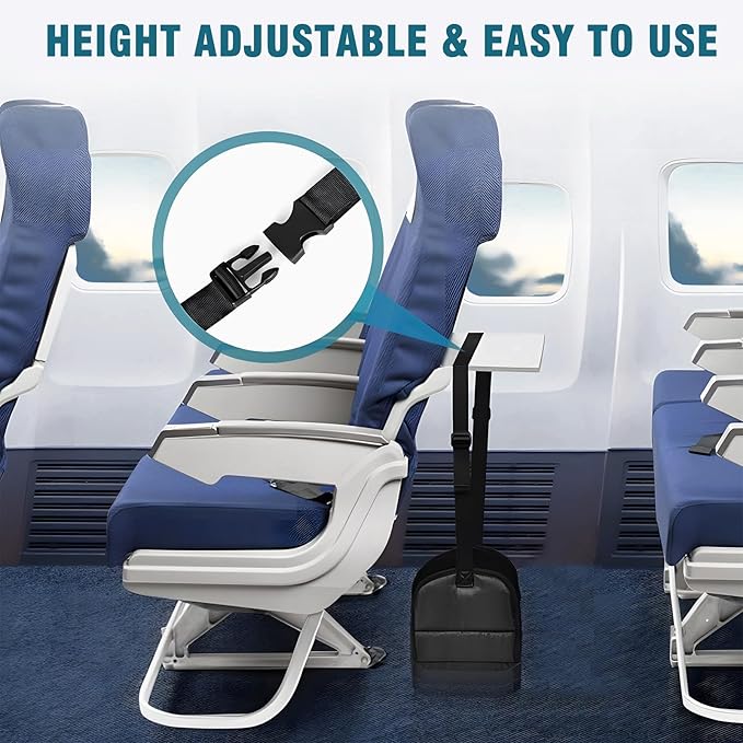 Portable Foot Hammock for air Travel,Airplane Foot Hammock Travel Essentials, Your Long-Haul Flight Must-Have for Relaxed, Comfortable Feet