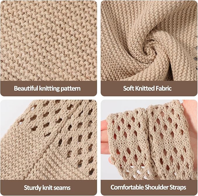 Trifabricy Beach Bags for Women, Summer Straw Beach Bag Straw Purse Shoulder Handbags Large Beach Tote for Summer Vacation