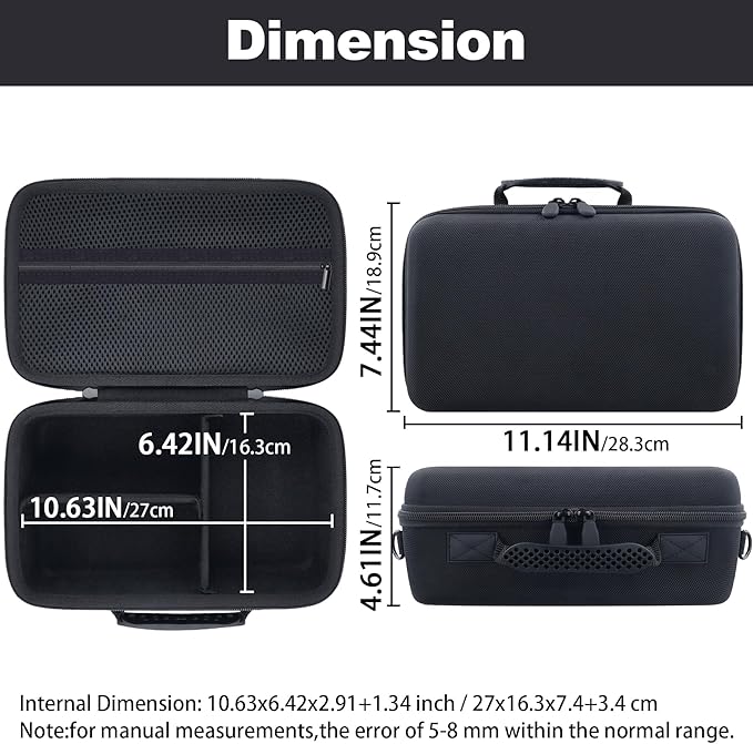 khanka Camera Case for Canon EOS Rebel T7/T100/T6/R50/R100/R5/R7/R8/R6 Mark II/SL3 DSLR Camera,Travel Protective Carrying Case for Canon EOS Rebel Camera and 18-55mm/18-45mm Lens(Case Only)