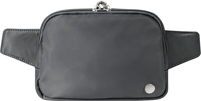 Anti Theft Fanny Pack 2L Belt Bag Crossbody Bag for Women Men Rfid Blocking Sling Waist Bags for Travel, Gray