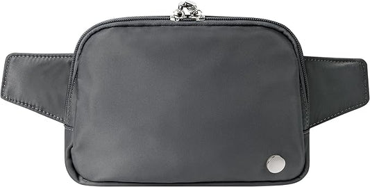 Anti Theft Fanny Pack 2L Belt Bag Crossbody Bag for Women Men Rfid Blocking Sling Waist Bags for Travel, Gray