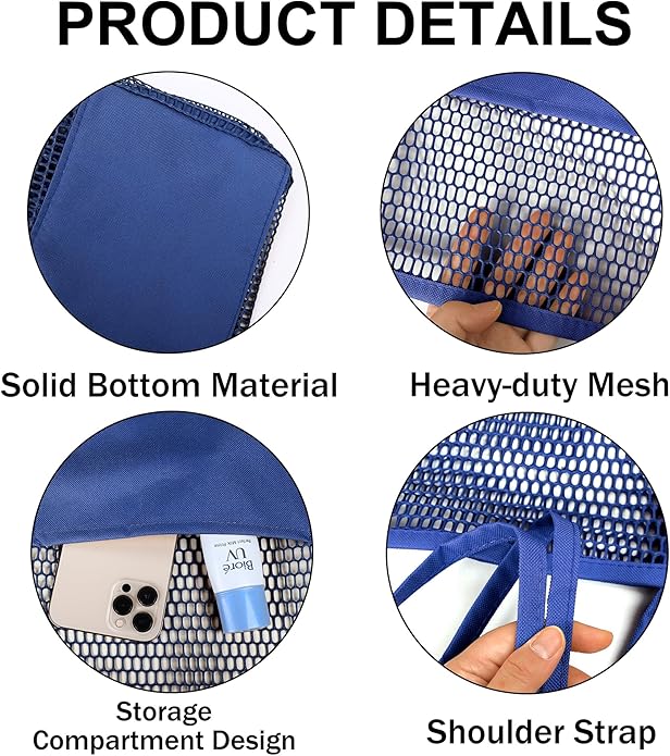 VOROLO Mesh Tote Beach Bag,Women Fairycore Hobo Bag,Shoulder Bag,Soft Summer Casual Crochet Bags