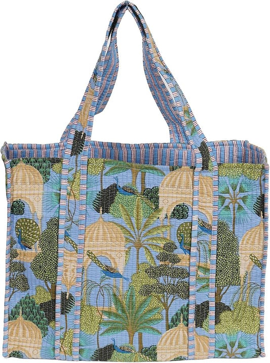 Marubhumi Women Lightweight Travel Bag Purse Cotton Shoulder Tote Bag For Shopping Grocery & Beach Bag