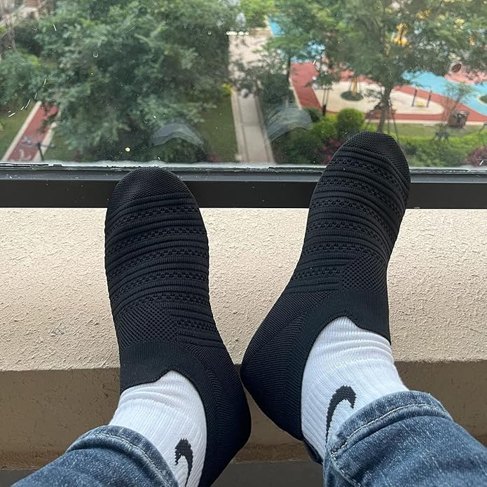 SLEVEL Lightweight Non Slip Travel Indoor Grip House Slipper Socks Unisex Adult Around The House Floor Home Shoes for Women Men