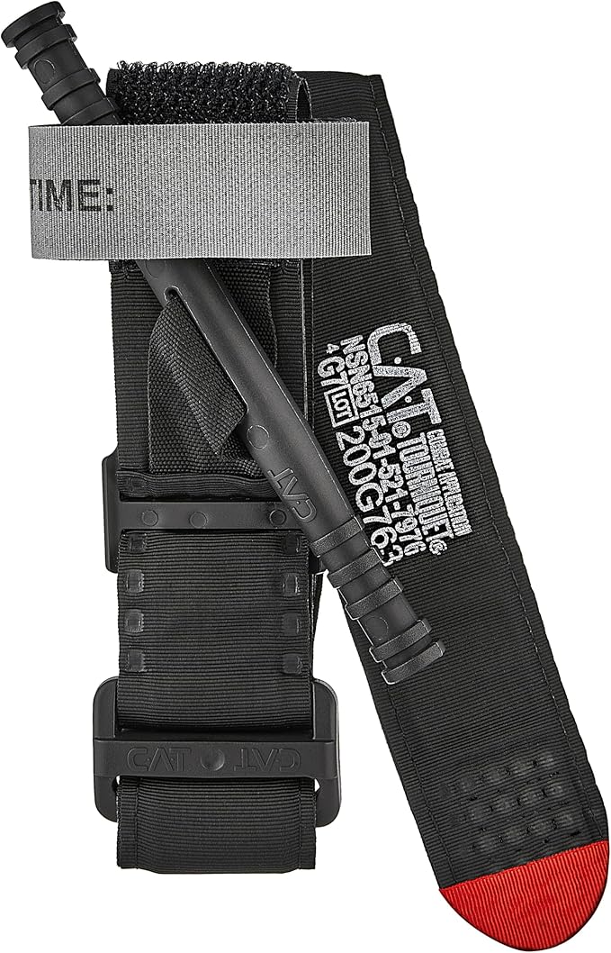 CareTac IFAK Trauma & First Aid Kit with CAT Gen 7 Tourniquet – Military-Grade Tactical Medical Kit Includes Israeli Bandage, Chest Seal, Splint & CPR Mask for Bleed Control, Gunshot Wounds & More