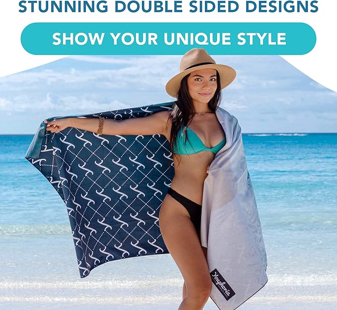 Youphoria Microfiber Travel Towel Fast Drying Lightweight - Quick Dry Towel for Camping, Beach, Backpacking, Hiking & Sport