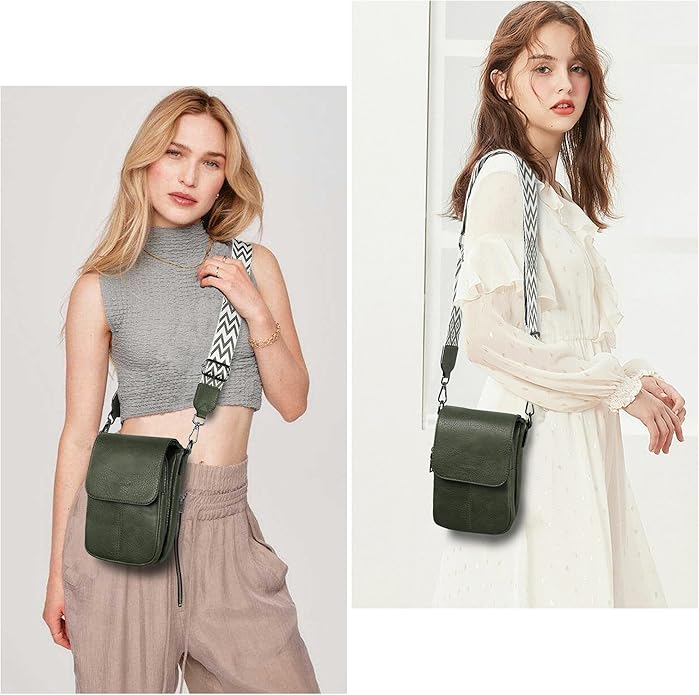 TANTOMI Small Crossbody Bags for Women, Small Purses with Card Slots Phone Purse Wide Adjustable Strap
