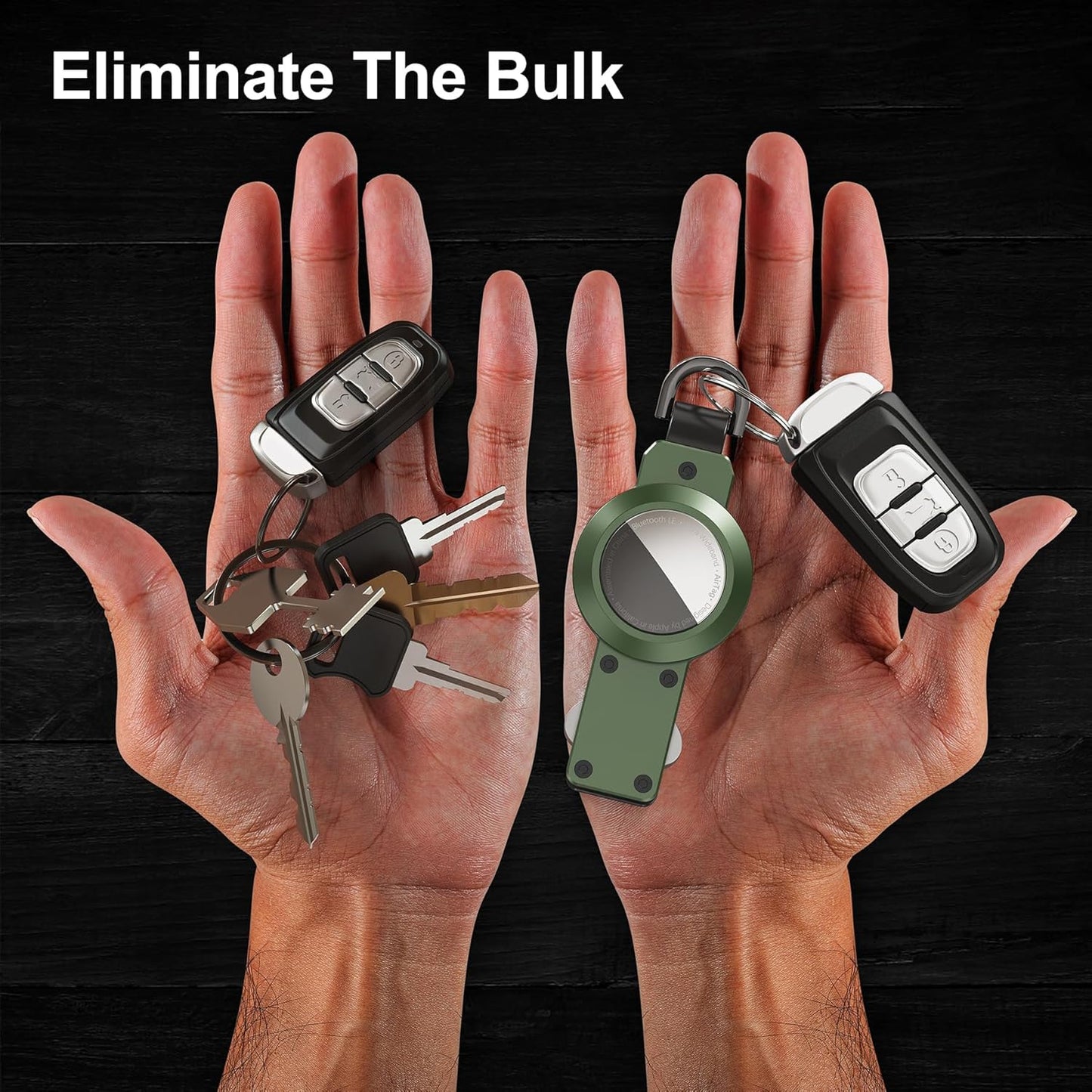 Key Organizer for Men/Women Compact Key Holder Minimalist Key Case Metal Key Chain Key Holder for Keychain Secures 2-6 Keys