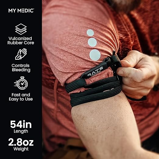 R.A.T.S. Rapid Application Tourniquet System, Medical | Military | Tactical | Swat | Easy to Use for Emergency | Portable - Made in USA (Gen 2 Orange)