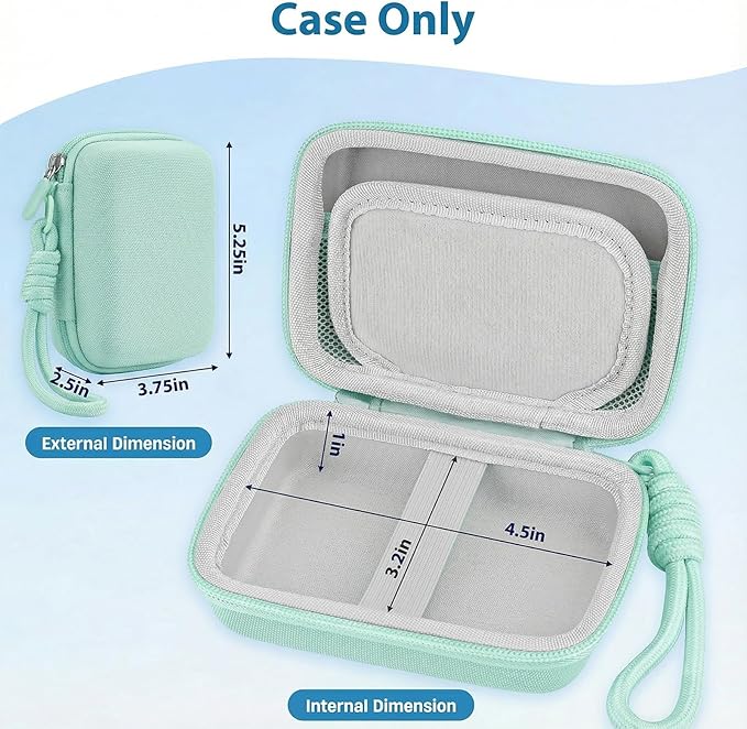 Digital Camera Case Compatible with CAMKORY Digital Point and Shoot/for KODAK PIXPRO FZ45/55 16MP Vlogging/for VAHOIALD FHD 1080P/for IWEUKJLO/for Nsoela, Holder for SD Card More (Green)