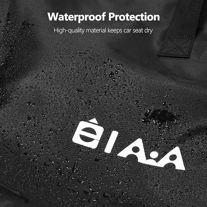 elaia Car Seat Travel Bag for Airplane, Waterproof Carseat Travel Bag with Handles Fits Doona, Graco, Evenflo Infant Carriers & Booster Seats, Perfect for Air Travel, Family Vacations with Infants