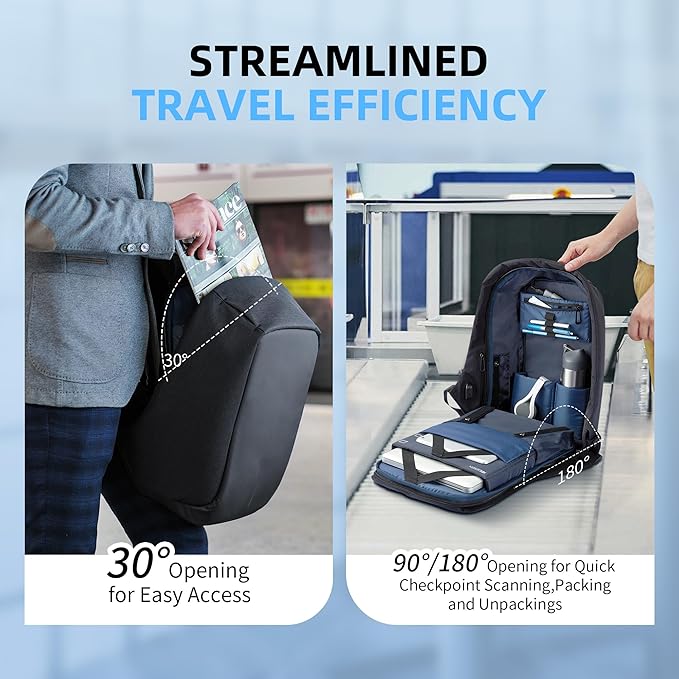 XDDesign Bobby Original 12.5L Anti Theft Laptop Backpack, 15.6" Laptop&9.7" Tablet Sleeve,Slash-resistant,Water Repellent,Shockproof, USB Charging Port Travel Carry on Flight Approved for Men&Women
