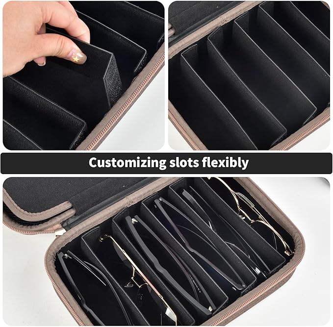 Travel Sunglass Organizer Case for Quay Polarized Sunglasses Men Women, Trendy Glasses Storage Box (Bag Only)