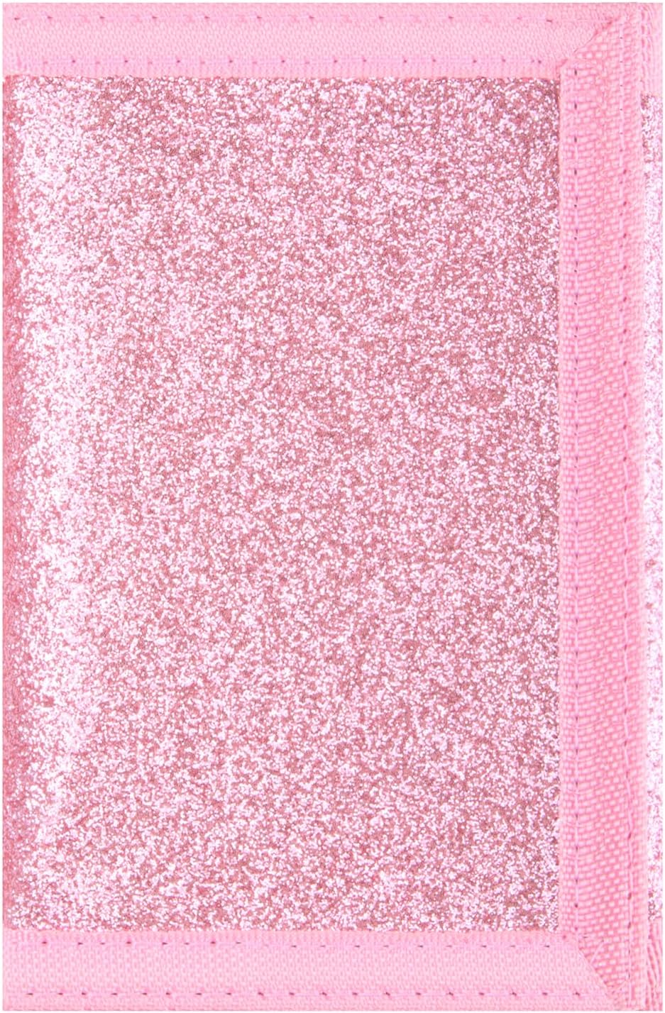 NEICY RFID Blocking Canvas Wallet for Men and Women - Camo Trifold Outdoor Sports Wallets with Magic Sticker for Teen Kids (Rose Bling)