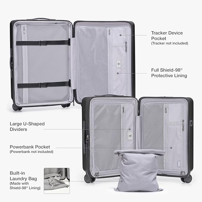 Traveler's Choice Markham Hardside Expandable Luggage with Hinomoto Spinner Wheels, 30-Inch Large, Black